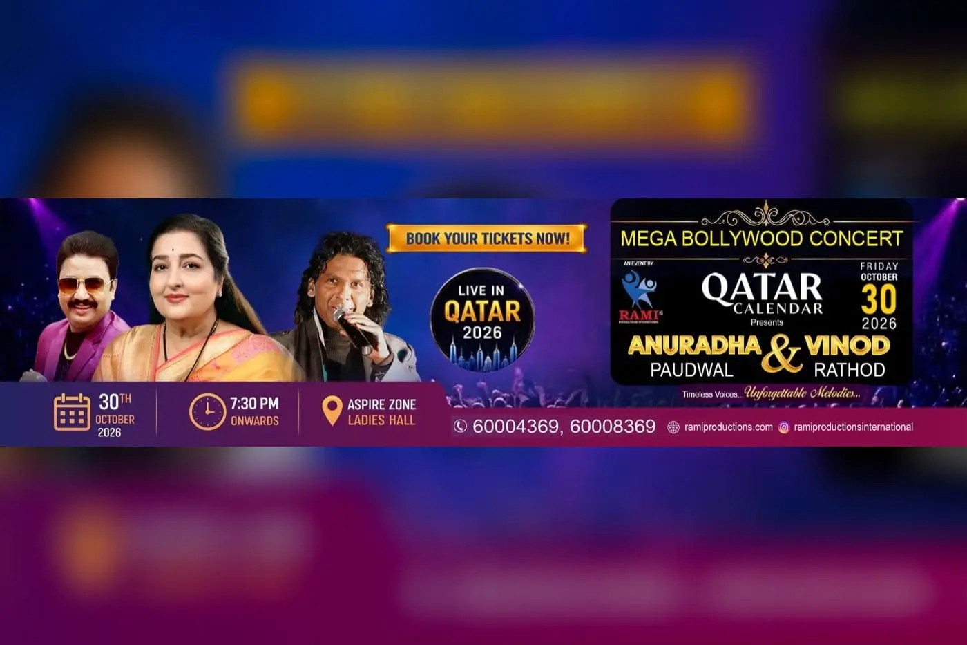 Anuradha Paudwal & Vinod Rathod Live in Qatar 2026
