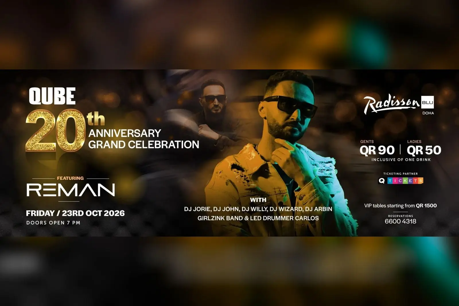 QUBE 20th Anniversary with DJ Reman