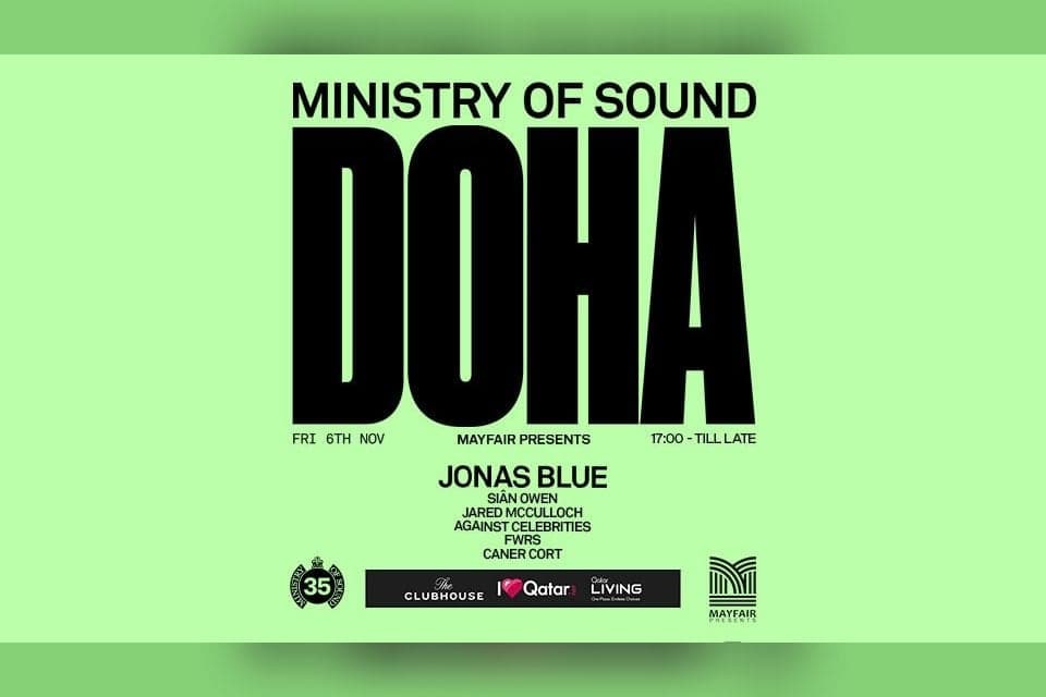 Mayfair Presents: Ministry of Sound Doha with Jonas Blue