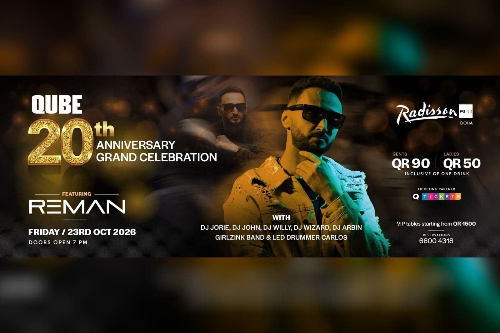 QUBE 20th Anniversary with DJ Reman